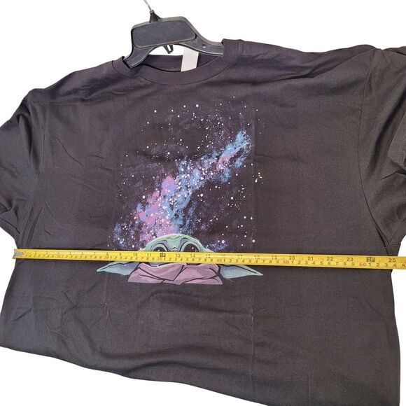 Unisex Star Wars Baby Yoda Galaxy Graphic T-Shirt Black Size 3X-Large Tall - Picture 6 of 7